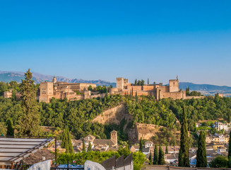 Alhambra palace in Granada, Spain.