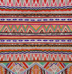 aztec tribal native orange 