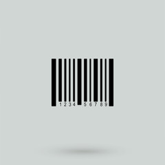 Barcode icon (flat design)