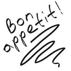 A simple font in hand-written text 