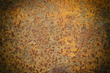 rusty on steel wall background