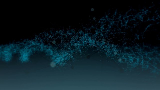 Human DNA. Abstract background with plexus. Loop animation