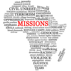 Missions in Africa Word Cloud
