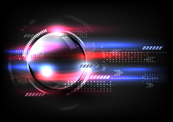 Technological global fast communication modern abstract background vector