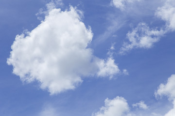 Obraz premium Blue sky with beautiful clouds.