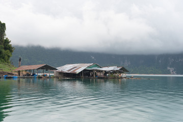 View at Ratchadapha Dam at Surat Thani