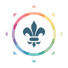 buntes Symbol - Lilie Ornament