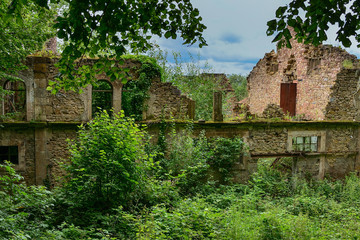 Fototapeta premium Luxembourg abandoned farmhouse