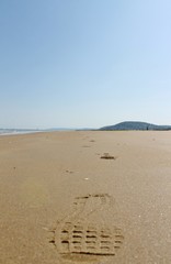 Plage normande - Pas de la sable