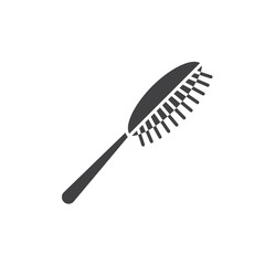 Hair brush glyph icon