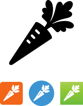 Carrot Vegetable Icon - Illustration