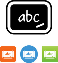Chalkboard Icon - Illustration