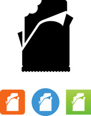 Chocolate Bar Icon - Illustration