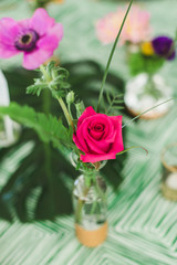 Lush Tropical Wedding Details Flowers