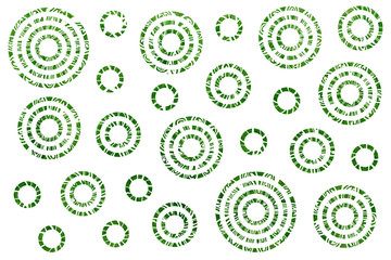 Watercolor abstract circles pattern.