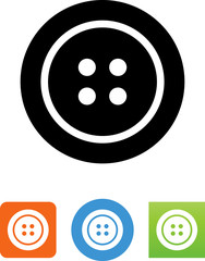 Clothes Button Icon - Illustration