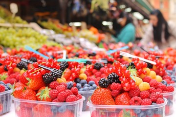 Marché - Fruits rouges