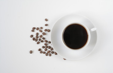 Coffee cup isolated on white