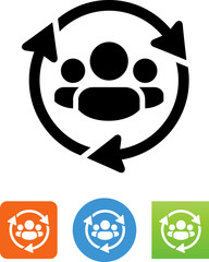 CRM Group Icon - Illustration