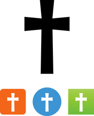 Obraz premium Cross Icon - Illustration