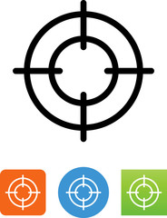 Crosshairs Icon - Illustration