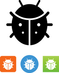 Cute Ladybug Icon - Illustration