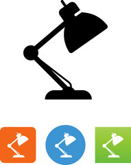 Desk Lamp Icon - Illustration