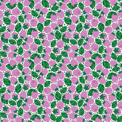 Seamless Pattern of Blackberry