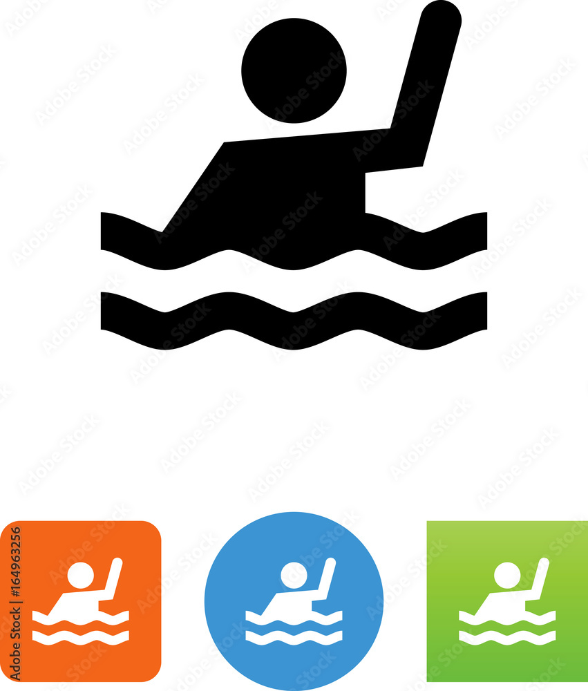 Sticker Drowning Icon - Illustration