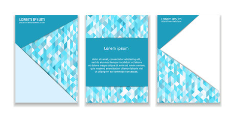 A leaflet template with an abstract geometric background. Size A4. Ready to Print.