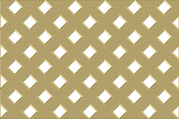 Close up of an abstract black and gold checkered seamless empty space.
