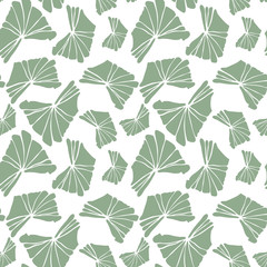 Floral vector seamless pattern with tropical leaves.