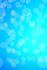 Abstract blue background with defocused bokeh, blur texture with copy space, poster for your design..