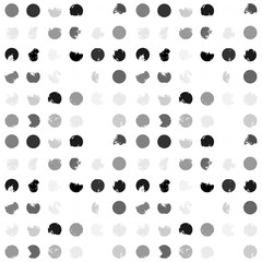Modern vector abstract seamless geometric pattern with wave lines in retro style