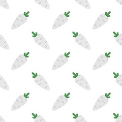 Seamless background image colorful vegetable food ingredient white radish