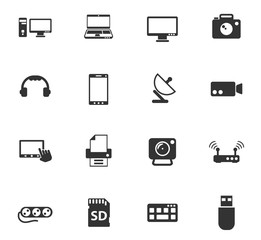devices icon set