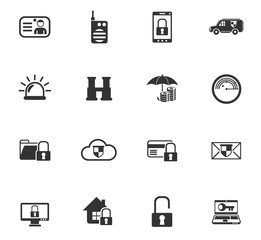 security icon set