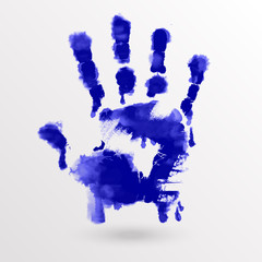 Painted hands, colorful fun.