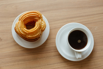 cheese rings and coffee