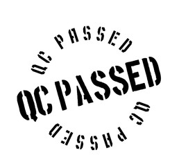 Qc Passed rubber stamp. Grunge design with dust scratches. Effects can be easily removed for a clean, crisp look. Color is easily changed.