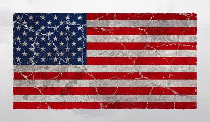 Fractured Union, the American Flag