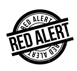 Red Alert rubber stamp. Grunge design with dust scratches. Effects can be easily removed for a clean, crisp look. Color is easily changed.