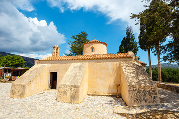 The church Panagia Kera in the village Kritsa, Crete, Greece