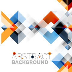 Obraz premium Modern square geometric pattern design on white