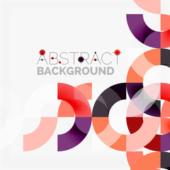 Obraz premium Colorful rings on grey background, modern geometric pattern design