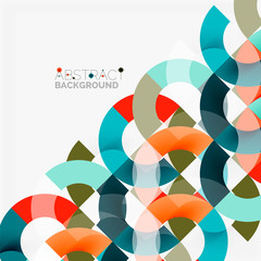 Obraz premium Colorful rings on grey background, modern geometric pattern design