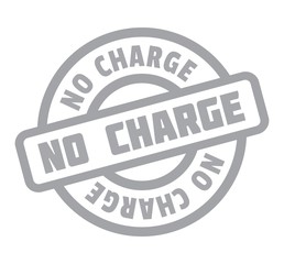 No Charge rubber stamp. Grunge design with dust scratches. Effects can be easily removed for a clean, crisp look. Color is easily changed.