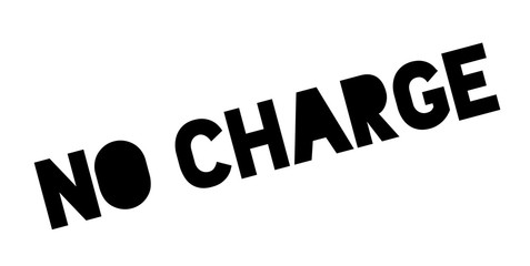 No Charge rubber stamp. Grunge design with dust scratches. Effects can be easily removed for a clean, crisp look. Color is easily changed.
