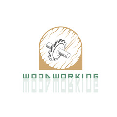 
Illustration of a milling cutter, a cutting tree in the form of a symbol