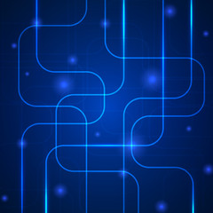 Obraz premium Abstract technology background , Blue digital